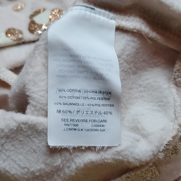 J.Crew Crewcuts Glitter Gold Cheetah Fleece Terry "T" Dress - Picture 5 of 5